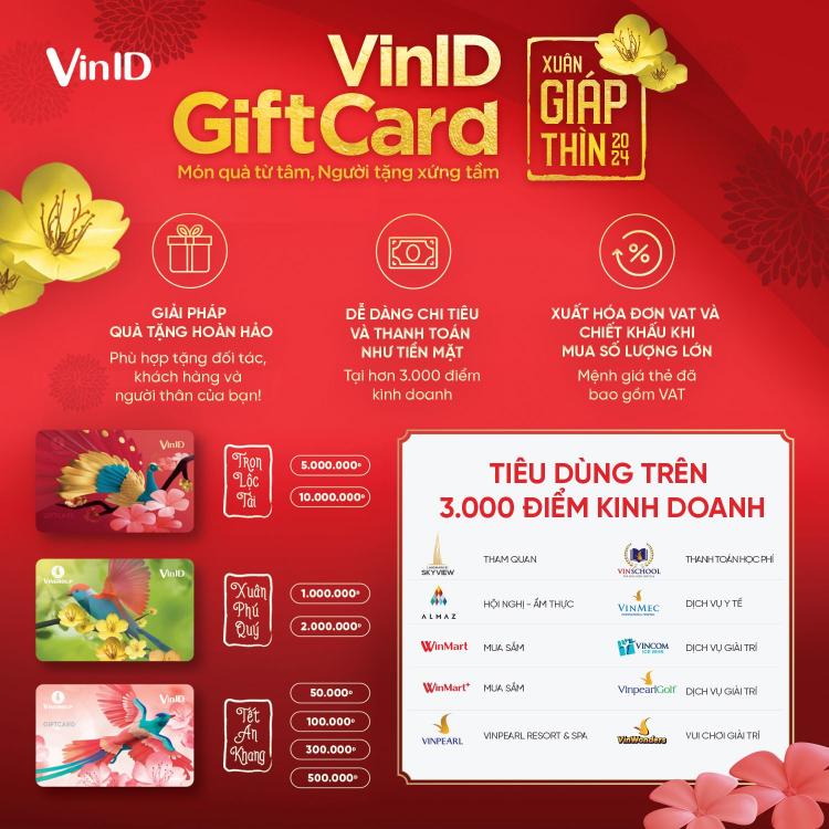 Tiêu điểm thẻ VinID Gift Card 