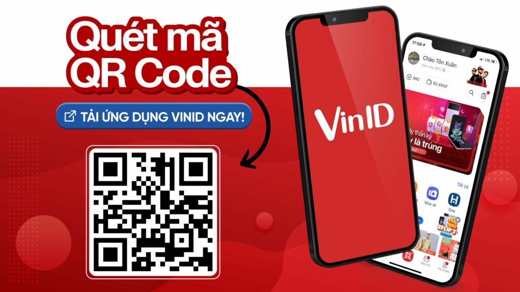 Banner quét QR Code tải app VinID