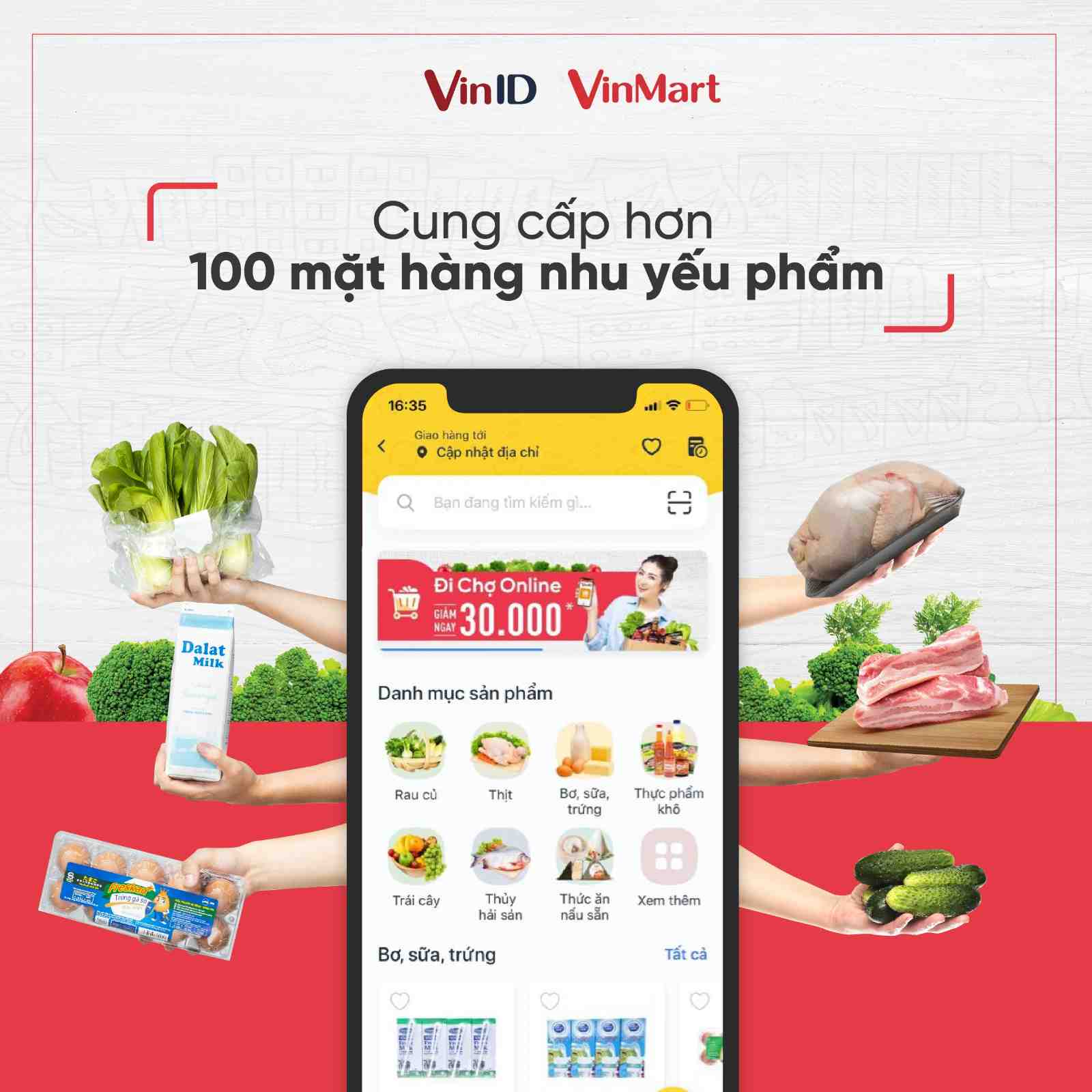 Hướng dẫn cách mua hàng VinMart Online: mua sữa, gạo và nhiều thực phẩm thiết yếu