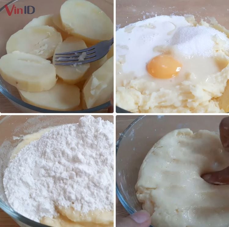 Cách làm bánh khoai tây bột năng