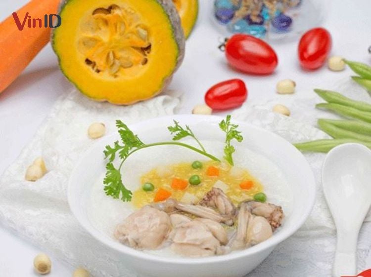 Cách nấu cháo bí đỏ cho bé ăn dặm 6