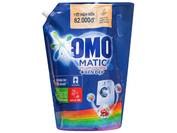 Omo Matic sở hữu công thức độc quyền xoáy bay vết bẩn đến 99%