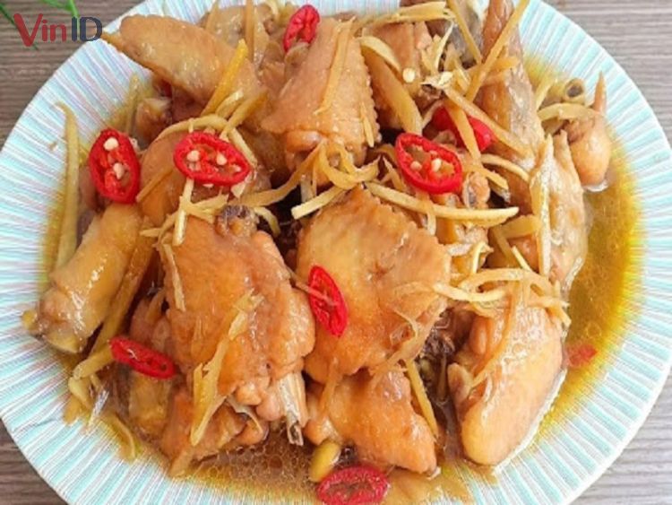 Gà kho gừng