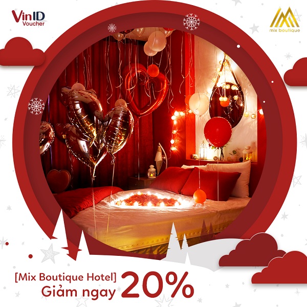 Mix Boutique Hotel giảm 20 chi phí đặt phòng trên ứng dụng VinID