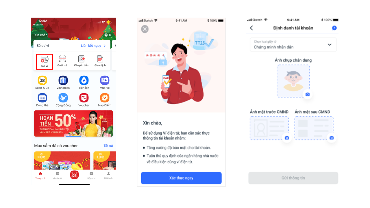 Hướng dẫn cách tạo tài khoản ví VinID Pay