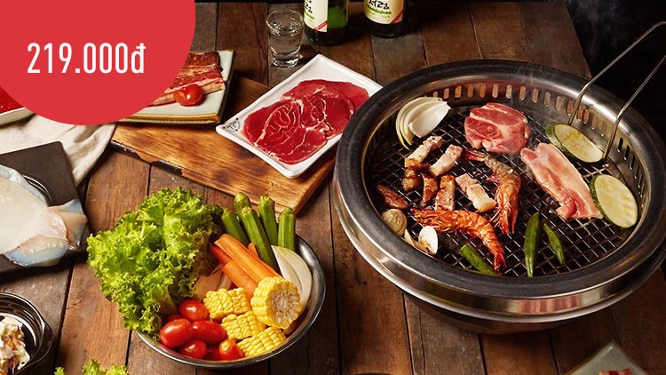 [King BBQ Buffet] Buffet thịt nướng Hàn Quốc hệ thống miền Bắc giá chỉ 219.000 đồng 
