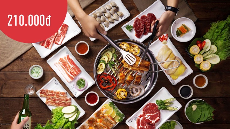 [King BBQ Buffet] Buffet thịt nướng Hàn Quốc hệ thống miền Nam giá chỉ 219.000 đồng