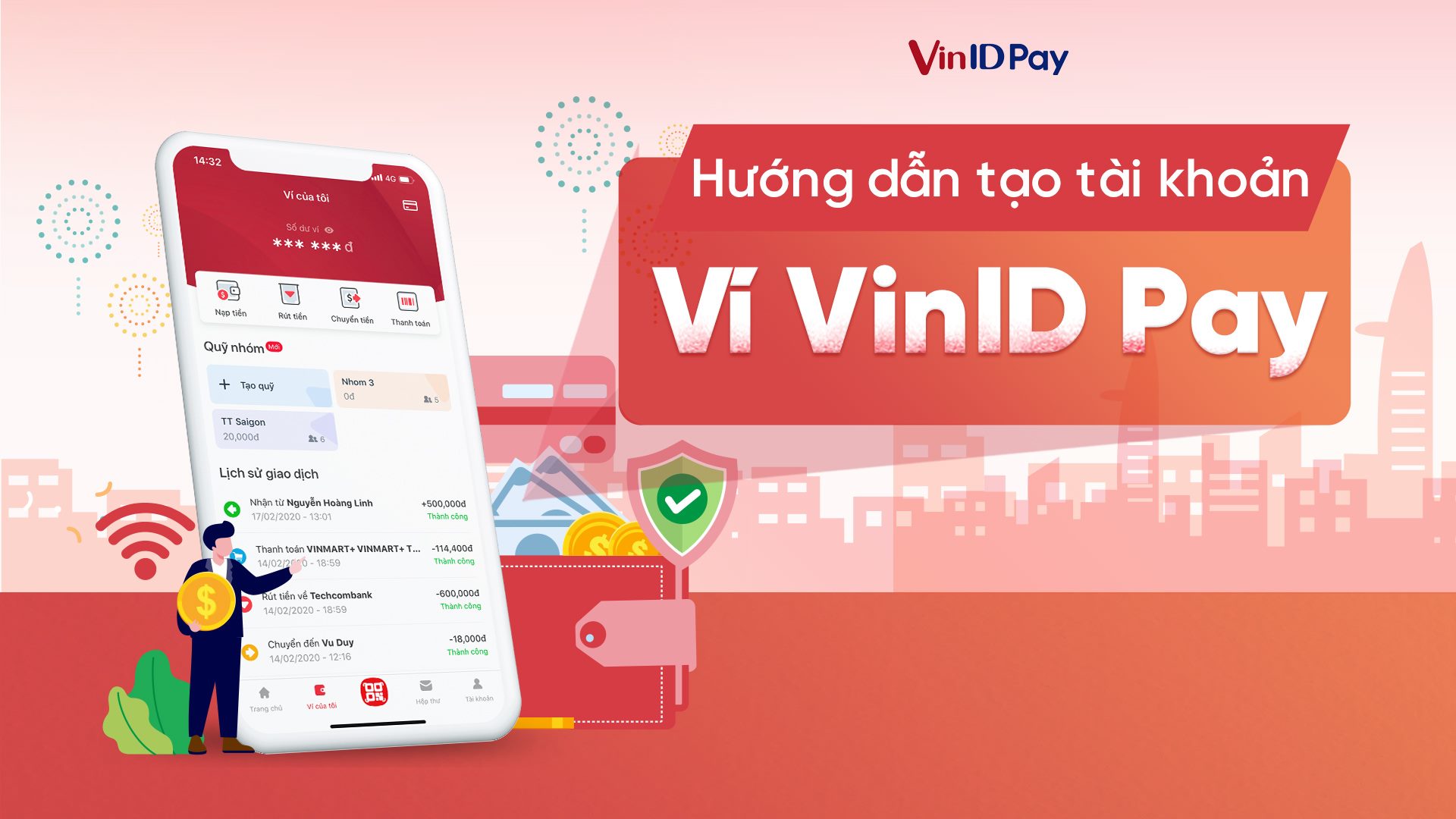 cách tạo tài khoản VinID Pay