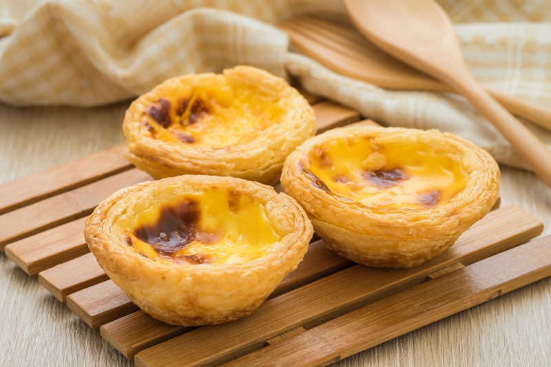 Thành phẩm bánh tart trứng thơm ngon tại nhà