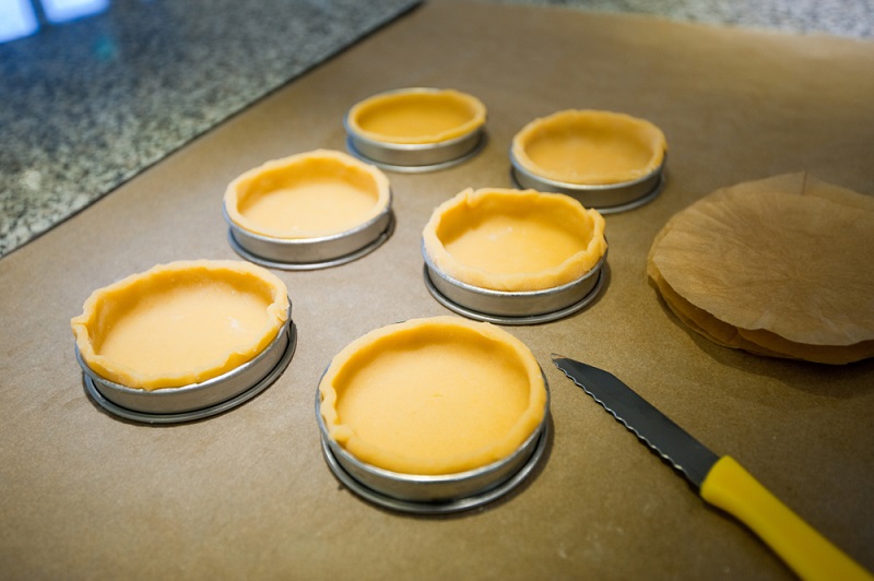 Nguyên liệu và cách làm vỏ bánh tart trứng