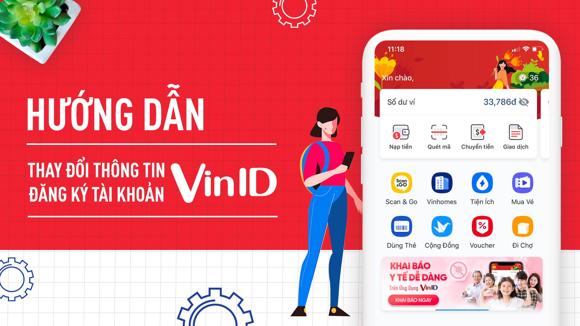 thay đổi thông tin đăng ký tài khoản VinID