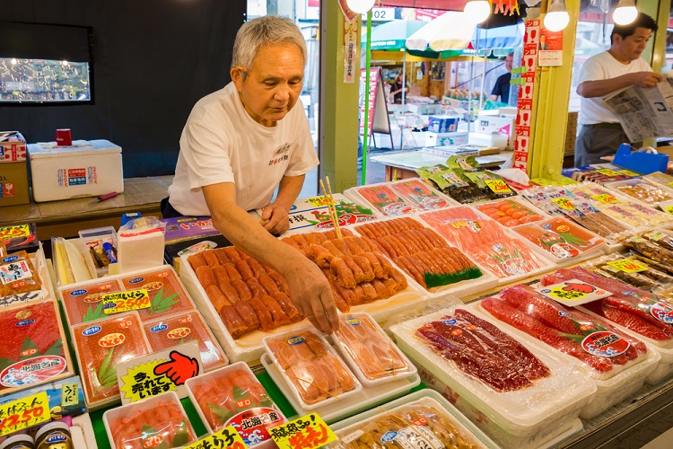 Chợ ẩm thực Nhật Bản ở Hakodate