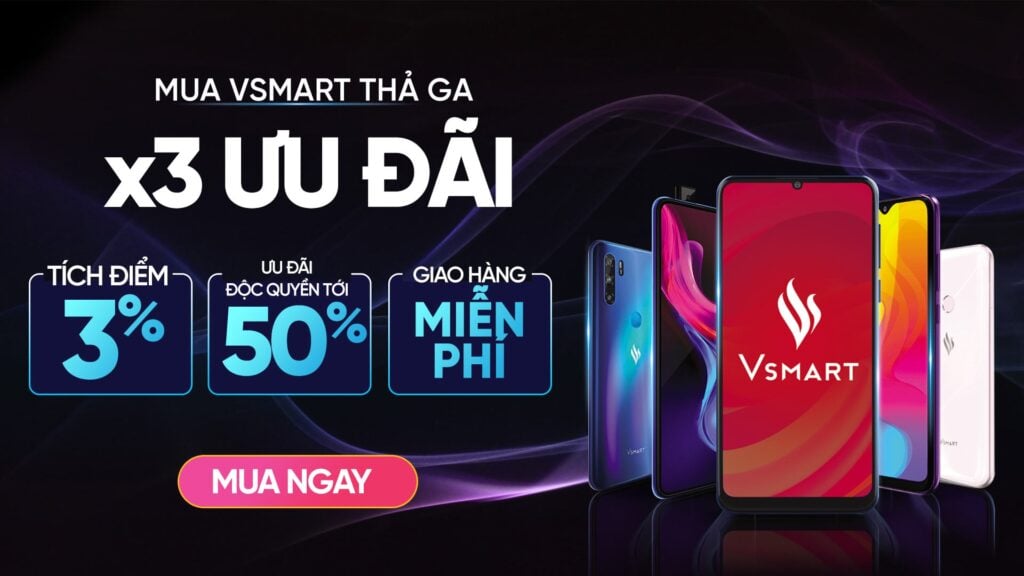 Mua điện thoại Vsmart trên ứng dụng VinID