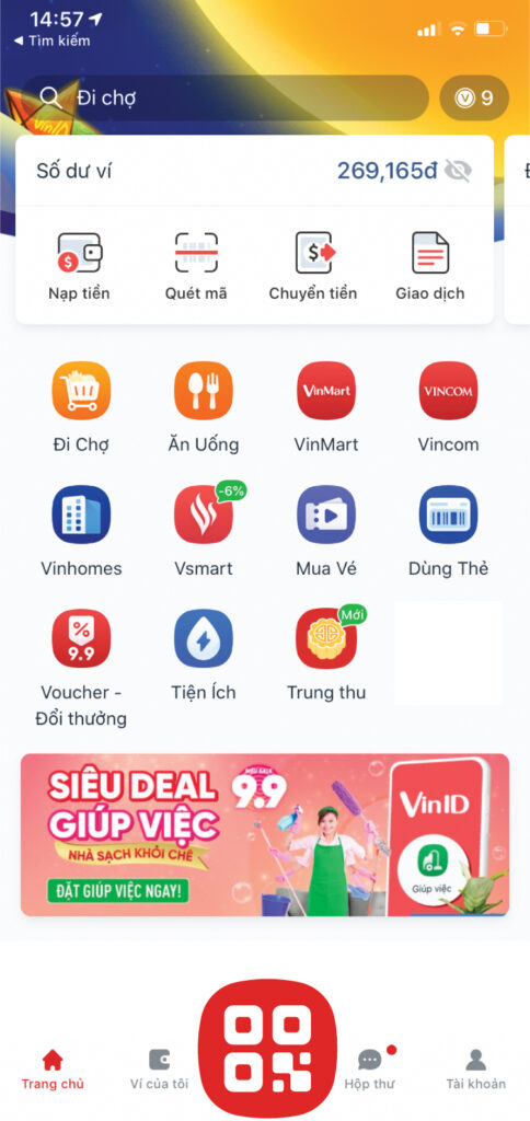 QR code trên app VinID