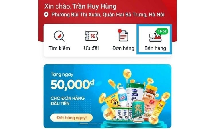 Tính năng bán hàng tại quầy 1POS