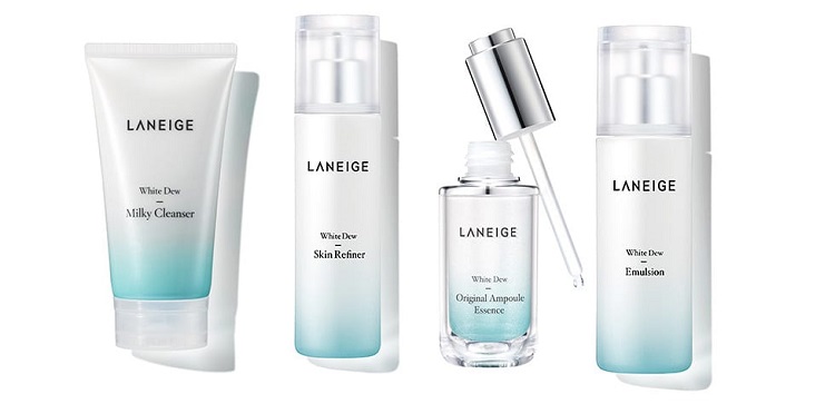 bộ sản phẩm Laneige white dew