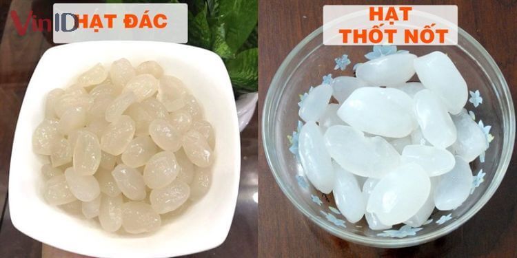 Tránh nhầm lẫn giữa hạt đác và hạt thốt nốt