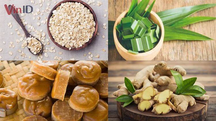 Những nguyên liệu cho món tào phớ Yến mạch