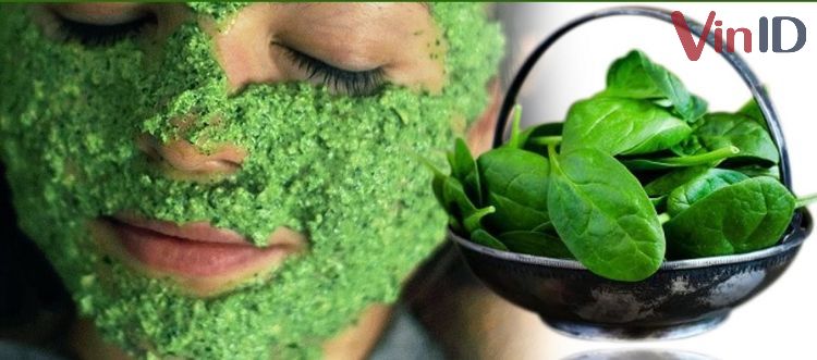 Đắp mặt nạ bằng rau mồng tơi Đắp mặt nạ bằng rau mồng tơi