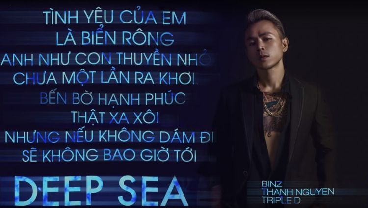 Câu rap thả thính trong Deep Sea của BinZ