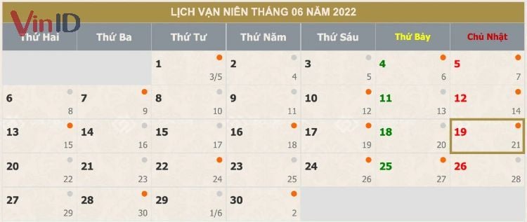 Trong năm 2022 ngày của cha sẽ là ngày 19/6