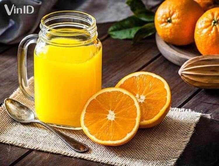 Nước cam là loại nước vừa tốt cho sức khỏe vừa làm đẹp da 