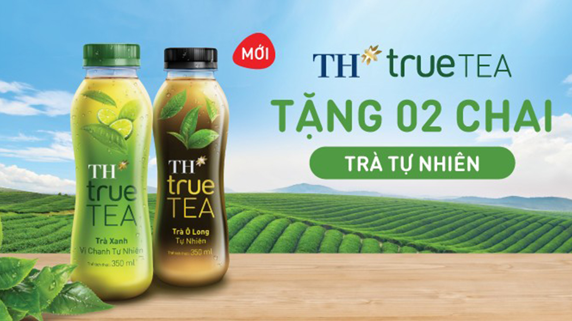 [Hà Nội] Tặng 2 chai trà tự nhiên TH true TEA