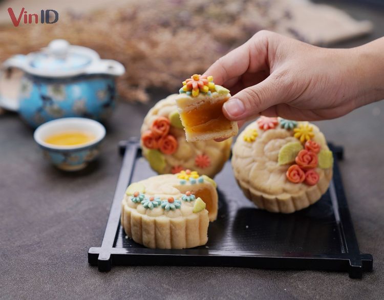 Công thức làm bánh trung thu hiện đại hoa nổi 3D độc đáo, phá cách