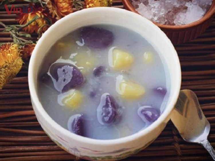 Chè khoai dẻo sữa tươi