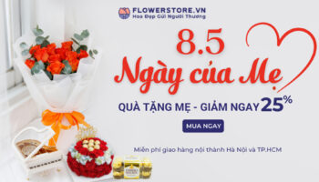 voucher giảm giá 25% đặt hoa online Flower store