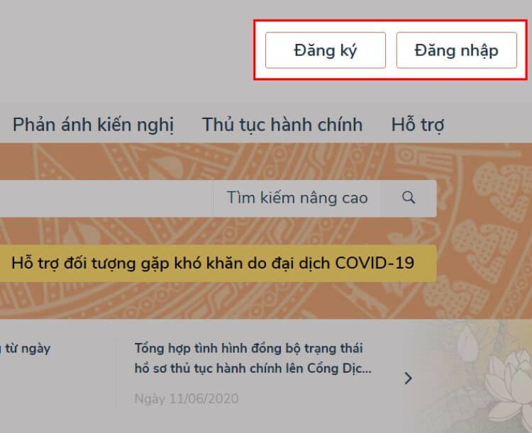 Để cấp lại thẻ BHYT online bạn cần đăng ký tài khoản Dịch Vụ Công Quốc Gia