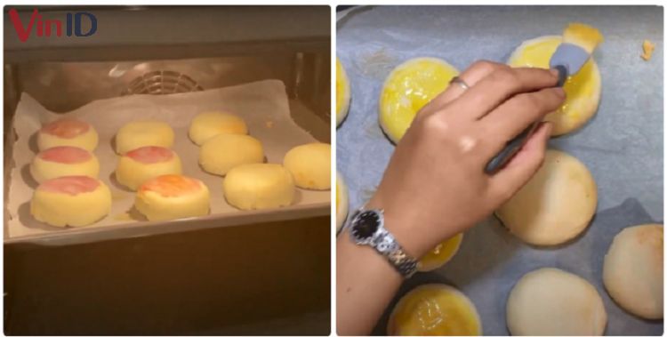 Nướng bánh hạt dẻ ở nhiệt độ 170 độ C trong 15 phút