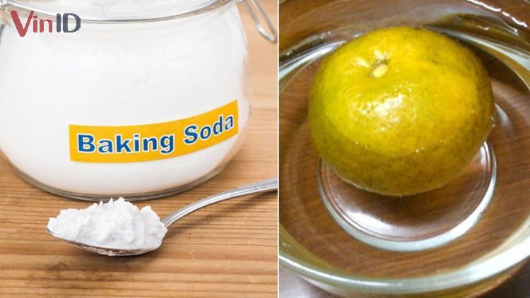 Ngâm cam mật trong dung dịch baking soda