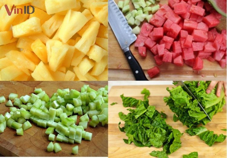 Sơ chế hoa quả trái cây và rau củ củ 