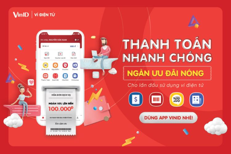 Tthanh toán ngay tiền điện nước với ví VinID