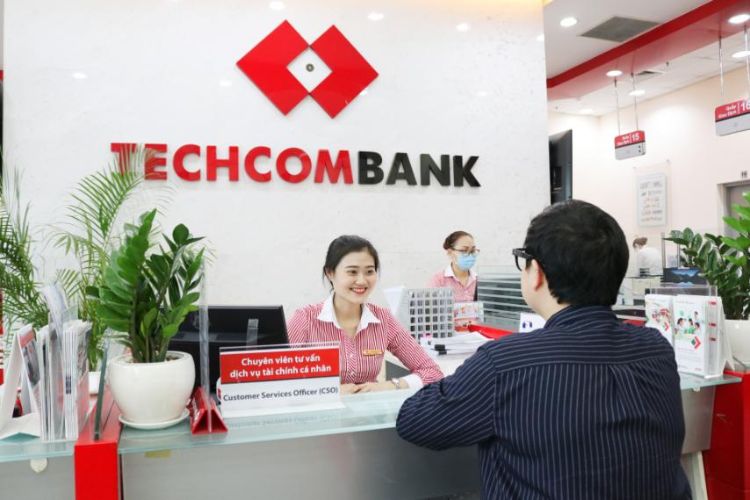 Quầy giao dịch ngân hàng Techcombank