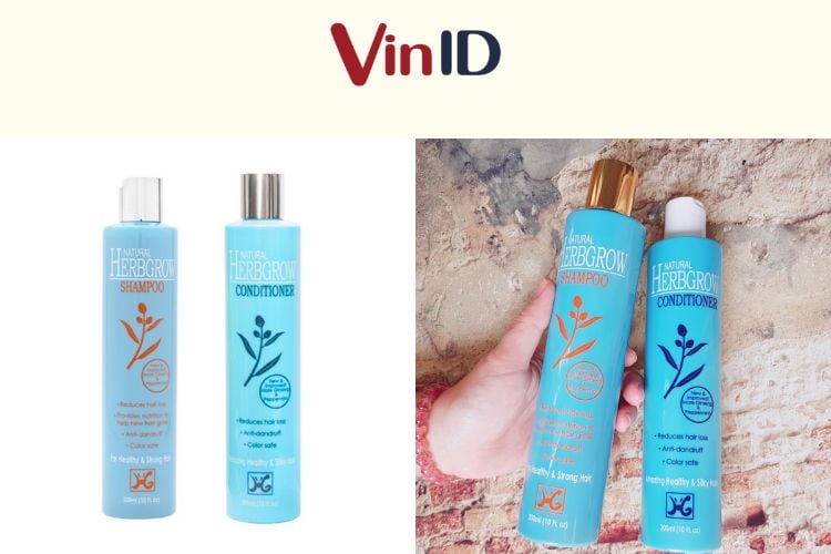 Bộ đôi gội xả của Herbgrow Shampoo 