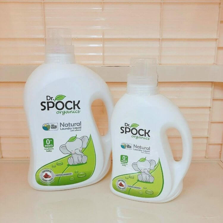 Nước giặt xả Dr.Spock Organics an toàn với làn da nhạy cảm của trẻ sơ sinh