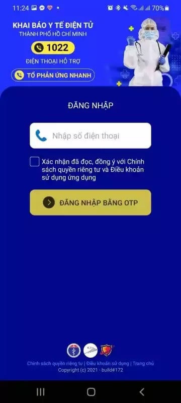 Nhập số điện thoại bạn dùng để nhận mã xác nhận OTP