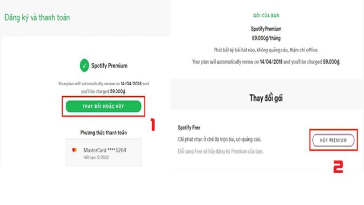 Cách hủy gói Premium trên Spotify 