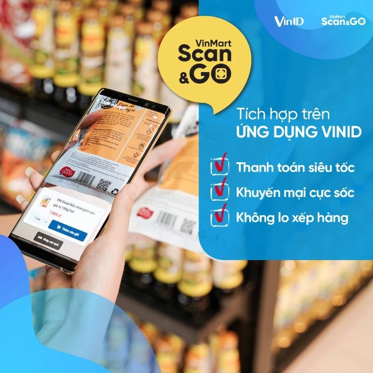 Sử dụng Scan&Go quét mã vạch qua VinID 2