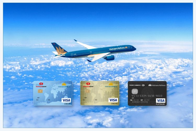 Thẻ tín dụng Techcombank đồng thương hiệu Vietnam Airlines.