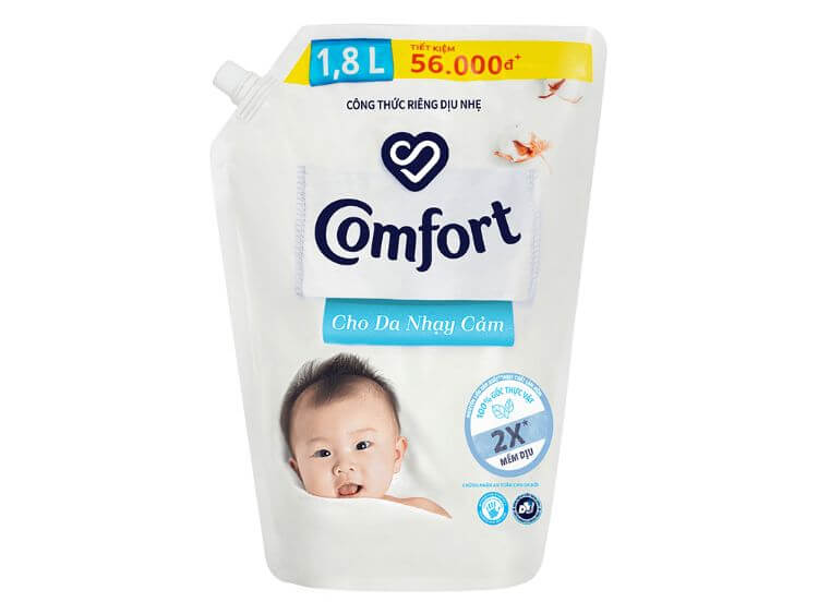 Nước xả vải cho da nhạy cảm Comfort phù hợp với làn da trẻ sơ sinh