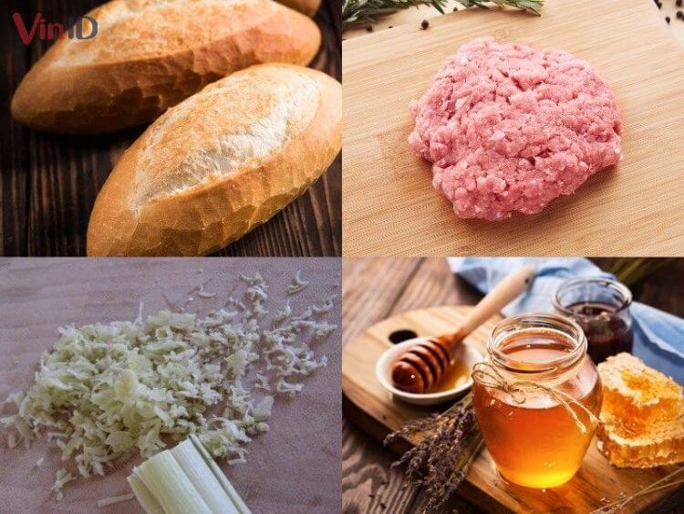 Nguyên liệu chính chế biến bánh mì thịt nướng