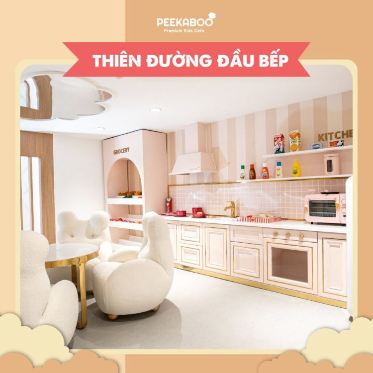 Thiên đường đầu bếp ở Peekaboo Premium Kids Cafe