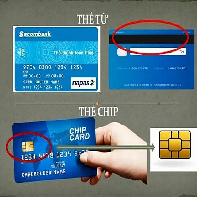 Phân biệt thẻ từ và thẻ chip