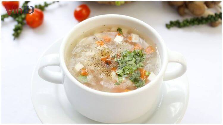 Суп из креветок из семян лотоса помогает улучшить здоровье