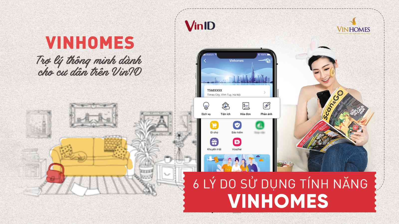 lợi ích khi sử dụng tính năng vinhomes trên app vinid