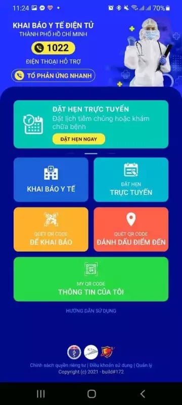 Bấm vào MY QR CODE – THÔNG TIN CỦA TÔI.