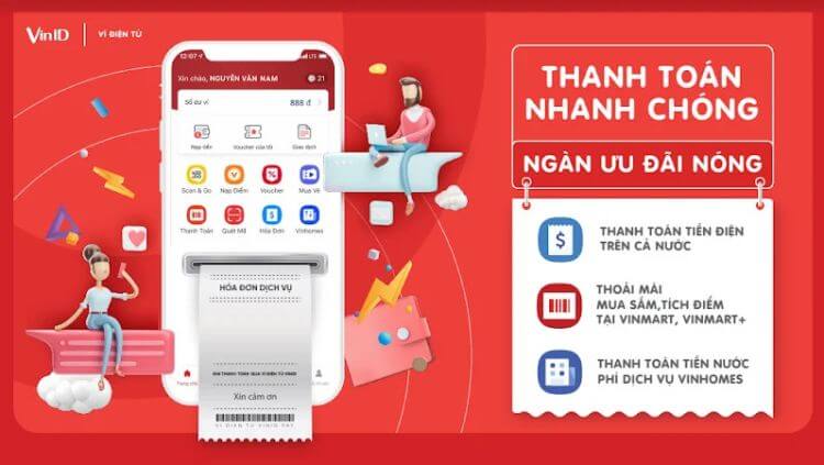 Bạn chẳng phải lo mang nhiều thẻ cứng, tiền mặt hay lục tìm tiền lẻ mỗi khi thanh toán khi đã có Ví điện tử VinID Pay